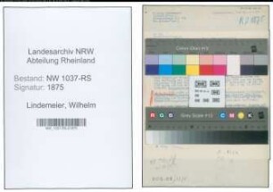 Entnazifizierung Wilhelm Lindemeier , geb. 13.04.1902 (Lokfuehrer)