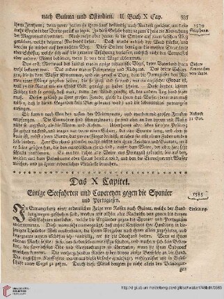 Das X Kapitel: Einige Seefahrten und Capereyen gegen die Spanier und Portugiesen