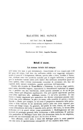 Malattie del Sangue[...]