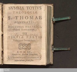 9: Tertiæ Partis Volumen Secundum