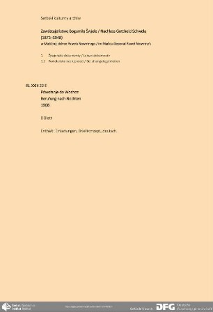 Berufung nach Nochten