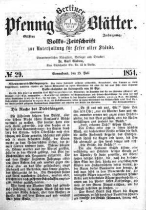 Nr. 29, Sonnabend, den 15. Juli