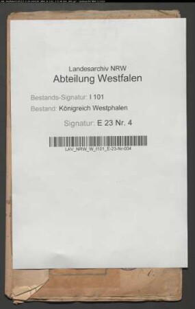 Aktivkapitalien des ehemaligen Domstifts Minden