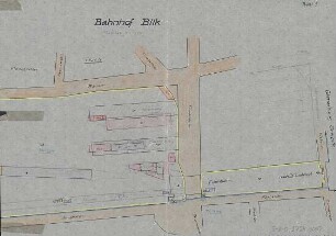 Bahnhof Bilk, Planskizze