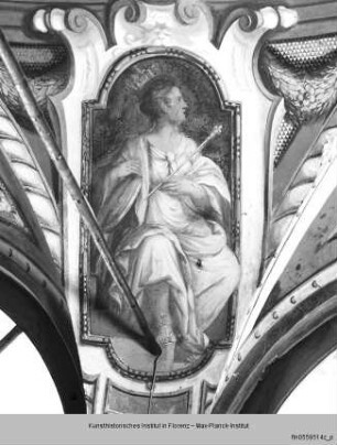 Freskenausstattung der Galleria : Deckendekoration : Personifikation der Toskana (?)