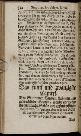 Das fünff und zwanzigste Capitel. Von Stummen, Tauben, Lahmen und gebrechlichen Leuten, ...
