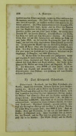 B) Das Koenigreich Schottland