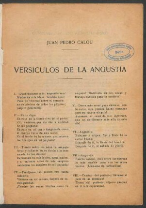 Versículos de la angustia