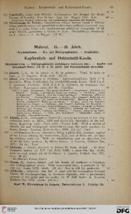 Malerei. 15.-19. Jahrh