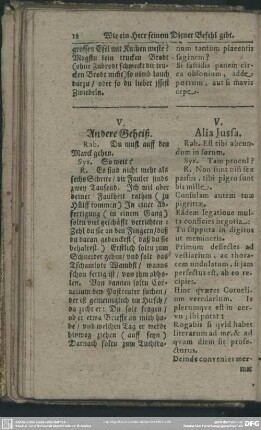 V. Andere Geheiß