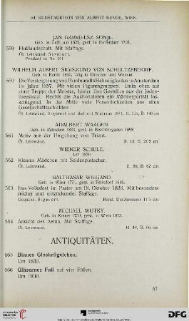 Antiquitäten (Nr. 565-628)