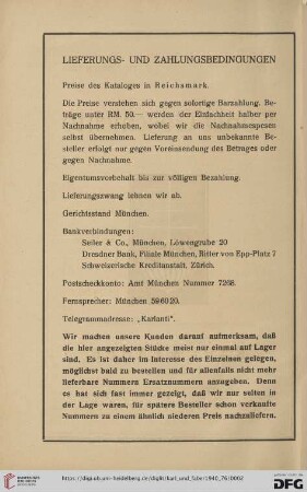 Lieferungs- und Zahlungsbedingungen