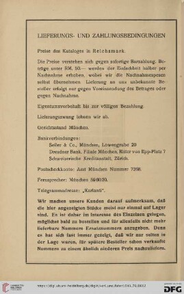 Lieferungs- und Zahlungsbedingungen