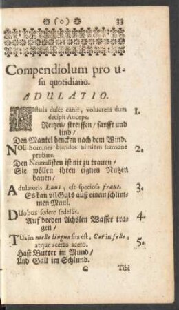 Compendiolum pro usu quotidiano
