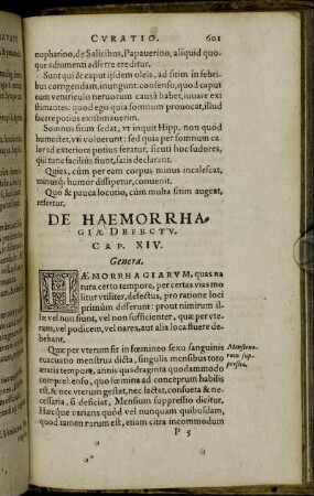 De Haemorrhagiæ Defectu. Cap. XIV.