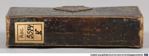 Luxuseinband zu: Des Gottseeligen und Hoch-erleuchteten Lehrers, Paradieß-Gärtlein - BSB ESlg/Asc. 5514 v#Einband