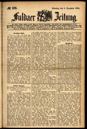 Ausgabe vom Sonntag, den 03. Dezember 1882.