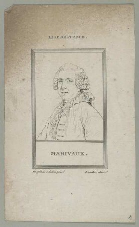 Bildnis des Pierre Carlet de Chamblain de Marivaux