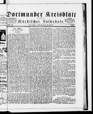 Dortmunder Kreisblatt. 1860-1861
