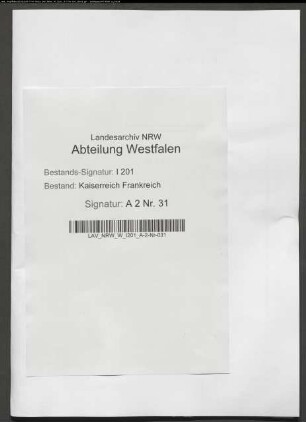 Etat der Commüne Friedewalde für das 2. Halbjahr 1811.