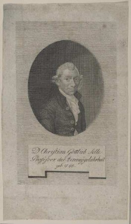 Bildnis des Christian Gottlieb Selle