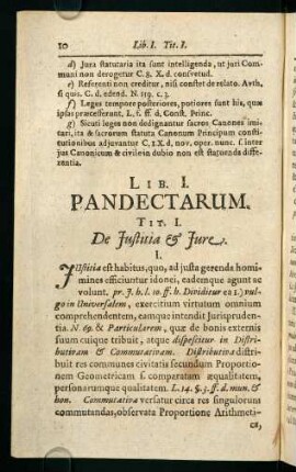 10-30, Tit. I. De Justitia & Jure - Tit. IV. De Constitutionibus Principum