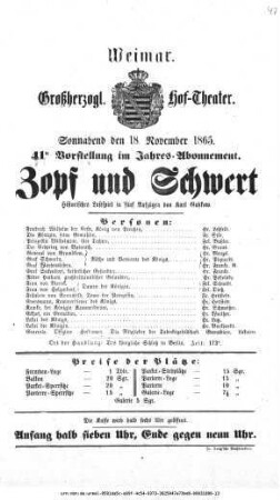 Zopf und Schwert