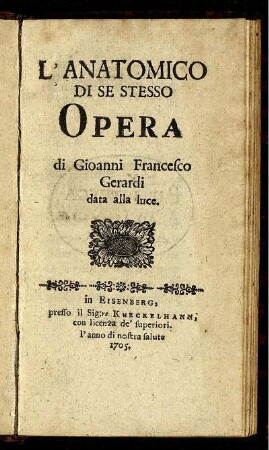 L' anatomico di se stesso