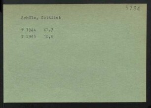 Schüle, Gottlieb