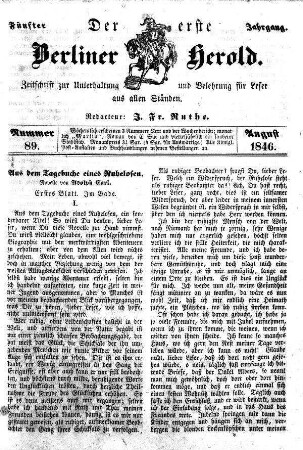 Nummer 89, August 1846