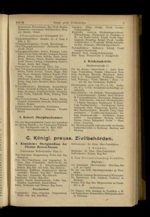 Königl. preuss. Zivilbehörden