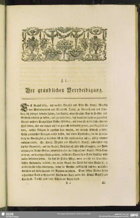 §. 1. Der gründlichen Vertheidigung