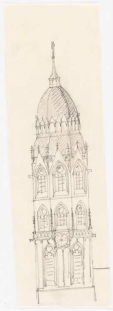 Unzugeordnete Kirchen-Projekte (Skizzen): Kirchturm