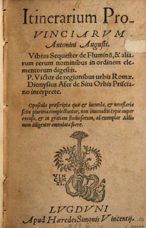 Itinerarium provinciarum Antonii Augusti