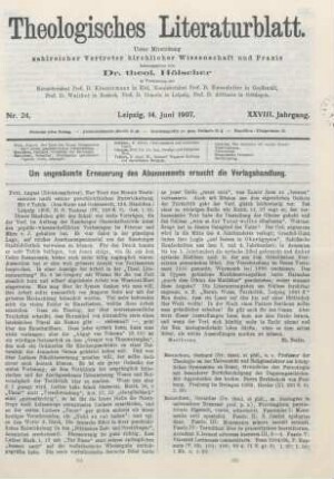 281-282 [Rezension] Pott, August, Der Text des Neuen Testamentes nach seiner geschichtlichen Entwickelung