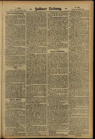 Zweite Ausgabe vom Dienstag, den 10. Dezember 1912.