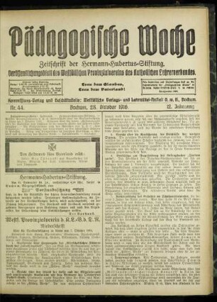 Westf. Provinzialverein d. K.L.-V. d. D. R. : Niederschrift über die Vorstandssitzung in Unna am 7. Oktober 1916