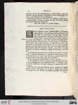 Notizie di Calvi Giulio
