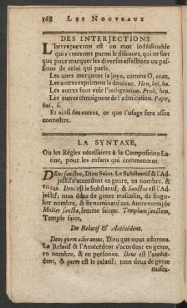 La Syntaxe, ...