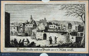 Dippoldiswalde nach dem Brand vom 14. 3. 1826