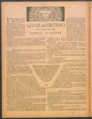 La voz del misterio : Un cuento de Jorge Ivanoff