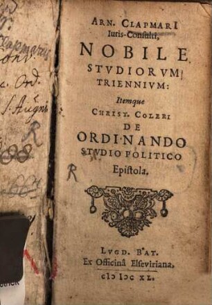 Nobile studiorum Triennium