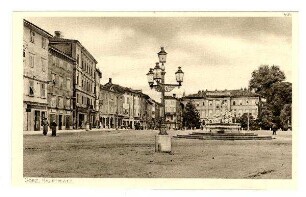 Der Krieg 1914/15 in Postkarten, 41. Reihe, Abt.Österreich-Ungarn, Inhalt: Österr.-ital. Kriegsschauplatz, 3. Gruppe: Nr. 405: Görz, Hauptplatz