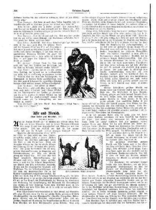 Affe und Mensch : (Vom Urtier und Menschen)