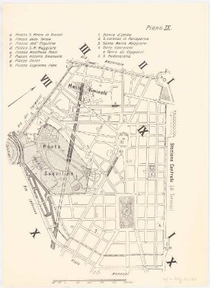 Rom Zum Projekt gehörend: Hermann Jansen, Bebauungsplan der Stadterweiterung: Blatt 9