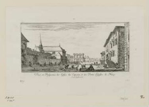 Veuë et perspective de eglise de Capucins, aus: "Ansichten von Lothringen"