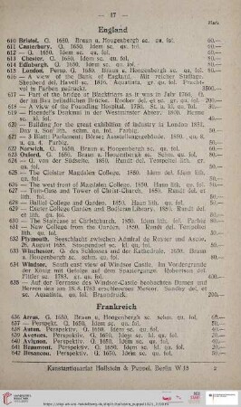 England (Nr. 610 - 635)