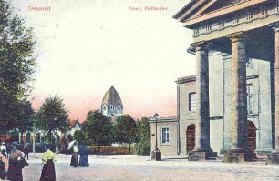 Synagoge und Landestheater. Detmold