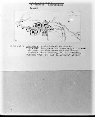 Dorfplan von Adelsberg
