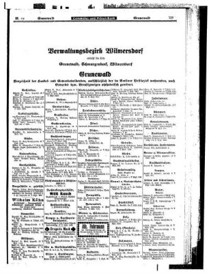 Grunewald, Schmargendorf, Wilmersdorf